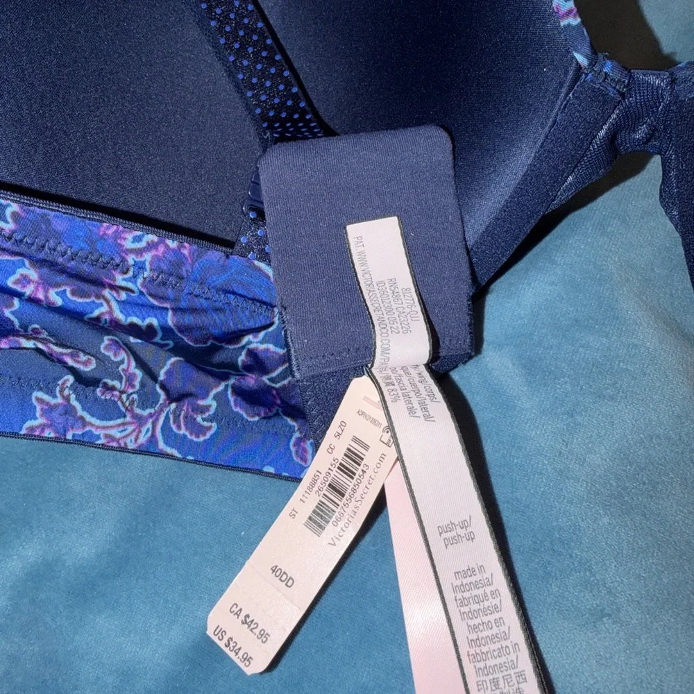 Victoria's Secret Navy Floral Bra - Picture 4 of 6